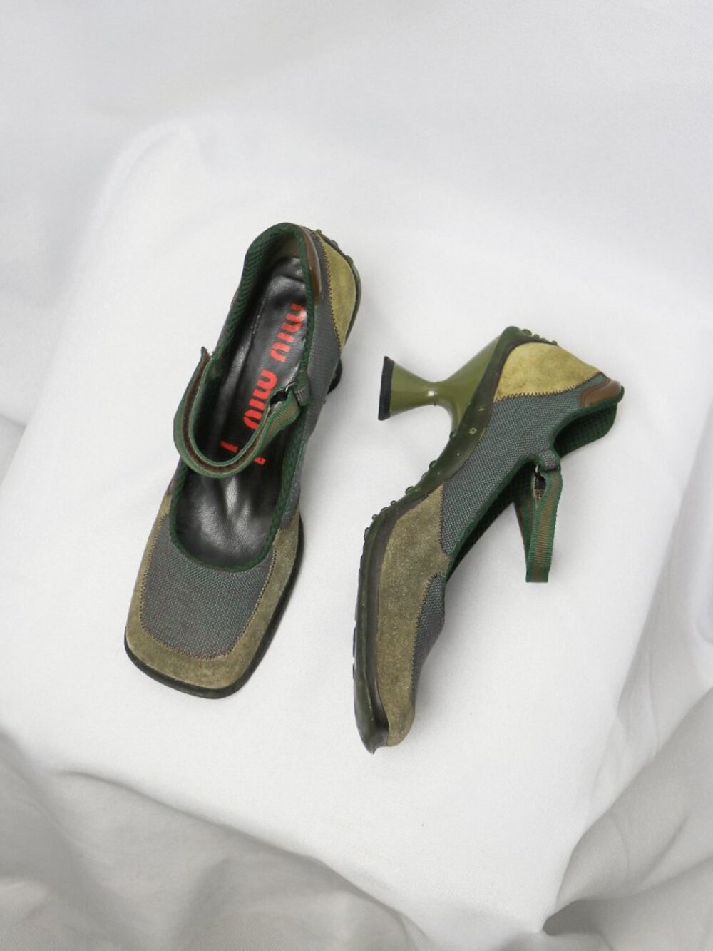 Miu Miu 1999 bubble sole heeled pumps